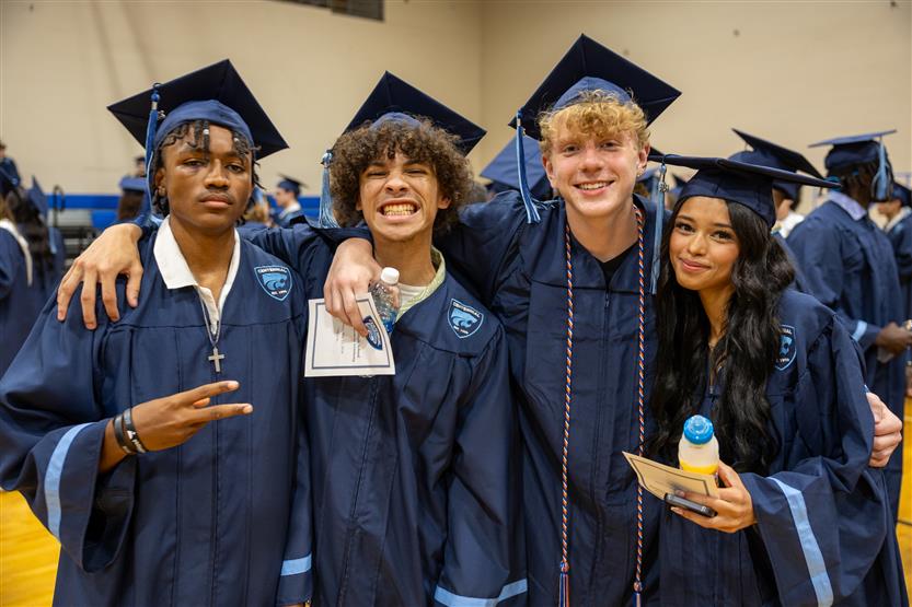 Students celebrate graduating
